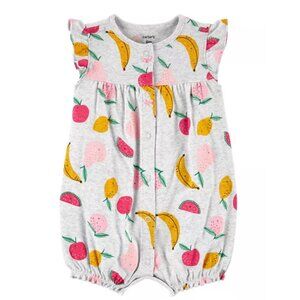 Carters - Baby Girls Fruit Snap-Up Romper Size 6 Months